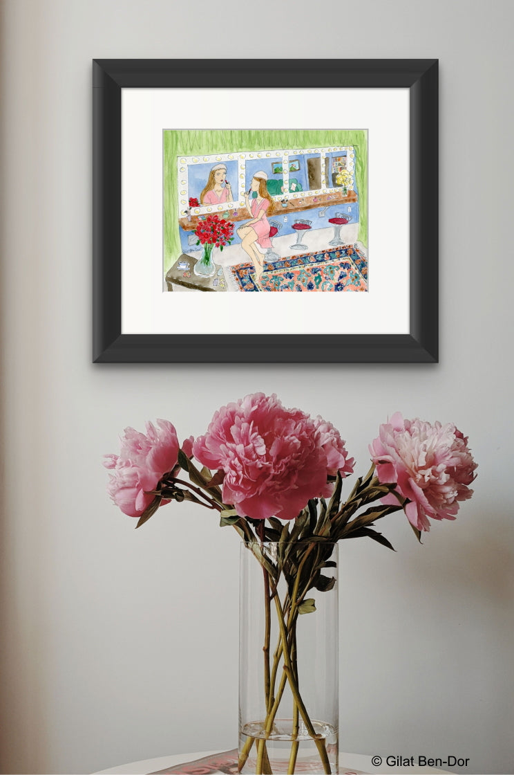 Backstage Reflections - FINE ART PRINT By Gilat Ben-Dor - Curtain Up Gammage Theater exhibit