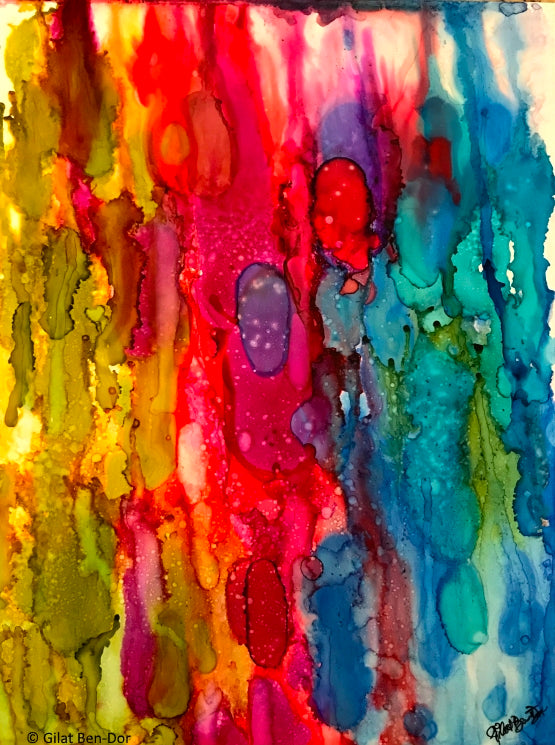 Belonging by Gilat Ben-Dor - Alcohol Ink Fine Art Print