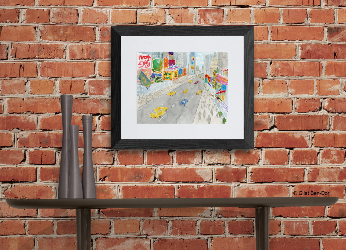 Bustle on Broadway - FINE ART PRINT By Gilat Ben-Dor - Curtain Up Gammage Theater exhibit