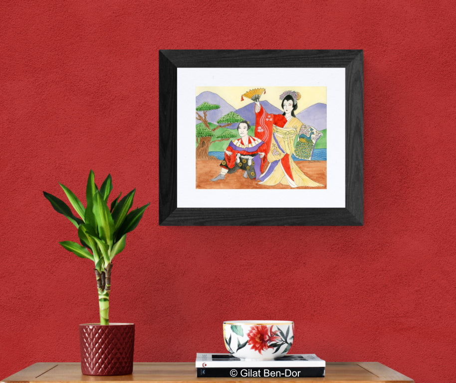 Kabuki No-Mie - FINE ART PRINT By Gilat Ben-Dor - Curtain Up Gammage Theater exhibit