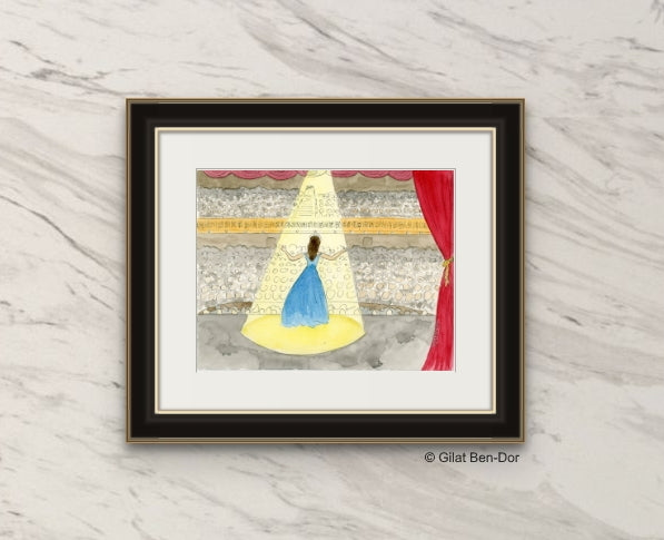 Opening Night - FINE ART PRINT By Gilat Ben-Dor - Curtain Up Gammage Theater exhibit