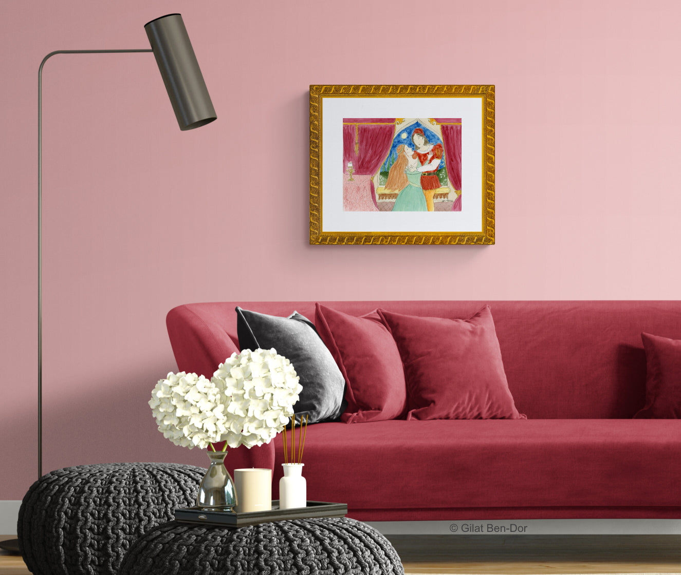 Star-Crossed Lovers: Romeo & Juliet - FINE ART PRINT By Gilat Ben-Dor - Curtain Up Gammage Theater exhibit