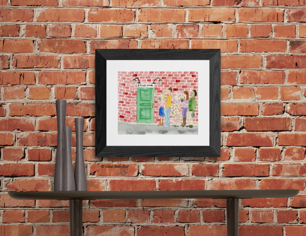 Stage Door Suspense - FINE ART PRINT By Gilat Ben-Dor - Curtain Up Gammage Theater exhibit