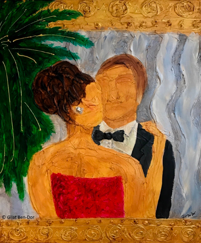 To Us Acrylic Painting by Gilat Ben-Dor