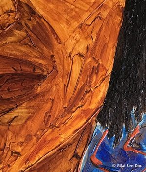 Unified Acrylic Mixed Media Painting (detail) by Gilat Ben-Dor