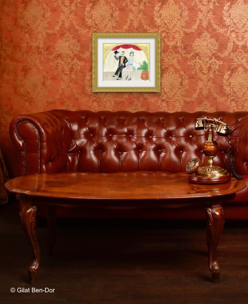 Vaudeville Days - FINE ART PRINT By Gilat Ben-Dor - Curtain Up Gammage Theater exhibit